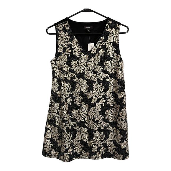 Cocomo Gold Top New NWT Metallic Cocktail Tank Sleeveless Shell Dressy party - Picture 1 of 4